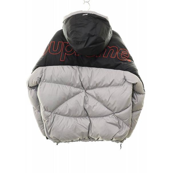シュプリーム SUPREME × THE NORTH FACE 22AW 800-FILL HALF ZIP HOODED PULLOVER GREY M ND52205I 800フィル ハーフ ジップ フーディー