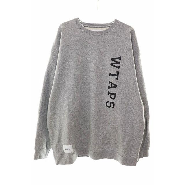 ダブルタップス WTAPS DESIGN 01 SWEATER COTTON COLLEGE GREY SIZE 4 