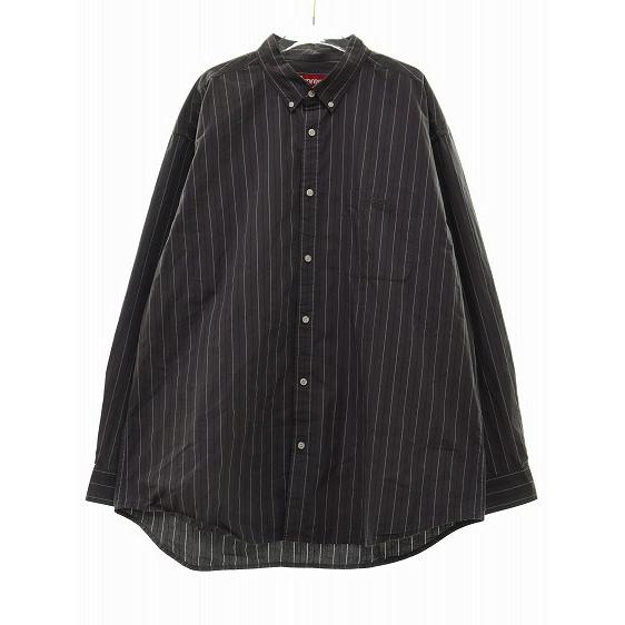 シュプリームsupreme ネルシャツXL ストライプ