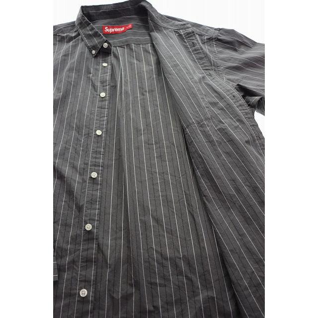 トップス Supreme 24AW Loose Fit Stripe Shirt L Supreme（シュプリーム） SUPREME 24AW LOOSE FIT STRIPE SHIRT GRAY