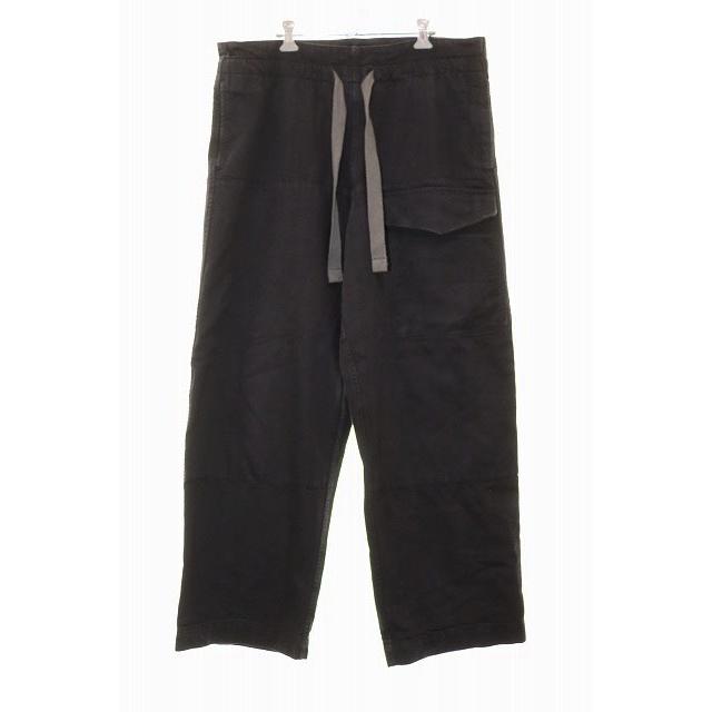 【中古】シュス SUS-SOUS MK-1 Black Bio Wash cotton wool twil サイズ5 ワイド ストレート カーゴ パンツ 250805 シュス SUS-SOUS MK-1 Black Bio Wash cotton wool twil サイズ5