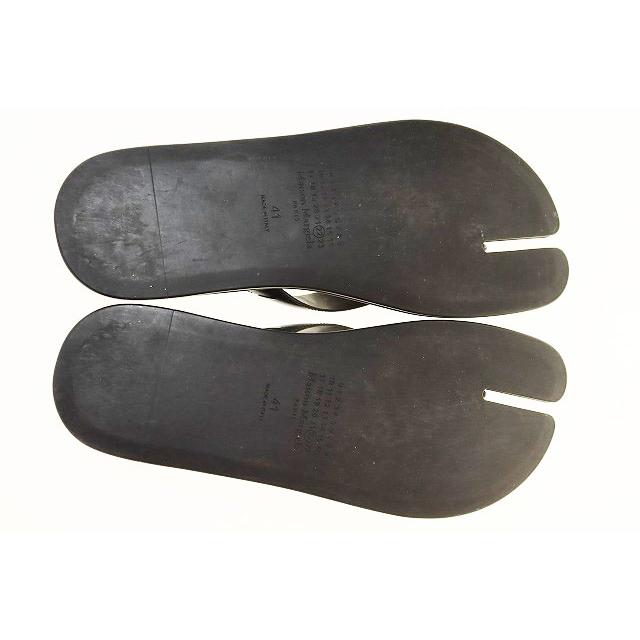 メゾンマルジェラ Maison Margiela Tabi FLIP FLOP BLACK SIZE40