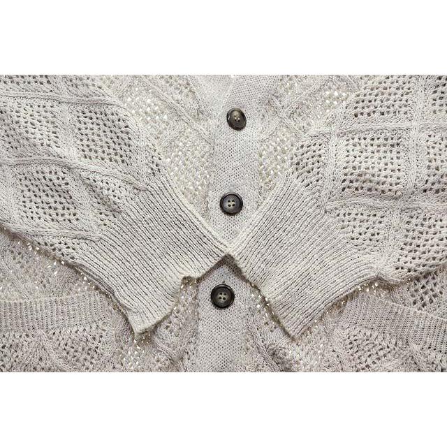 BALLAST ARK DAIYA MESH CARDIGAN FREE BA09-K000 バラストアーク