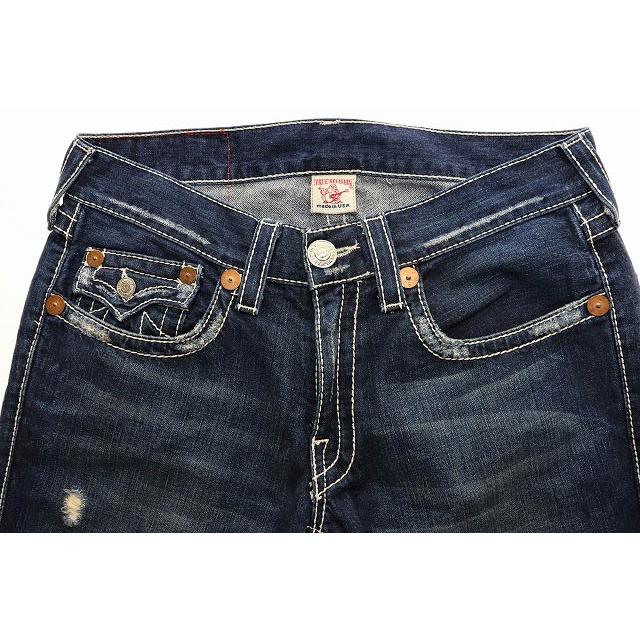TRUE RELIGION RICKY デニムパンツ W33 オールブラック Amazon | True Religion メンズ Ricky ストレートレッグジーンズ