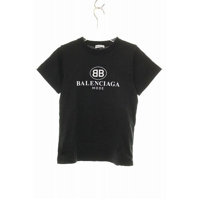 【中古】バレンシアガ BALENCIAGA 2018 BBロゴ プリント Tシャツ サイズXS 504156 TYK23 カットソー ☆AA★●250725 BALENCIAGA（バレンシアガ） BALENCIAGA 2018 BBロゴ プリント Tシャツ