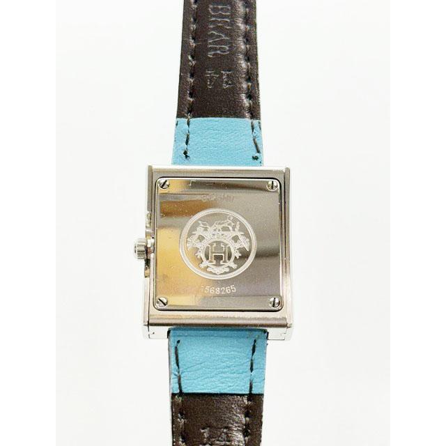 HERMES エルメス ベルトウォッチ BE1.110 クォーツ 腕時計 時計 水色  