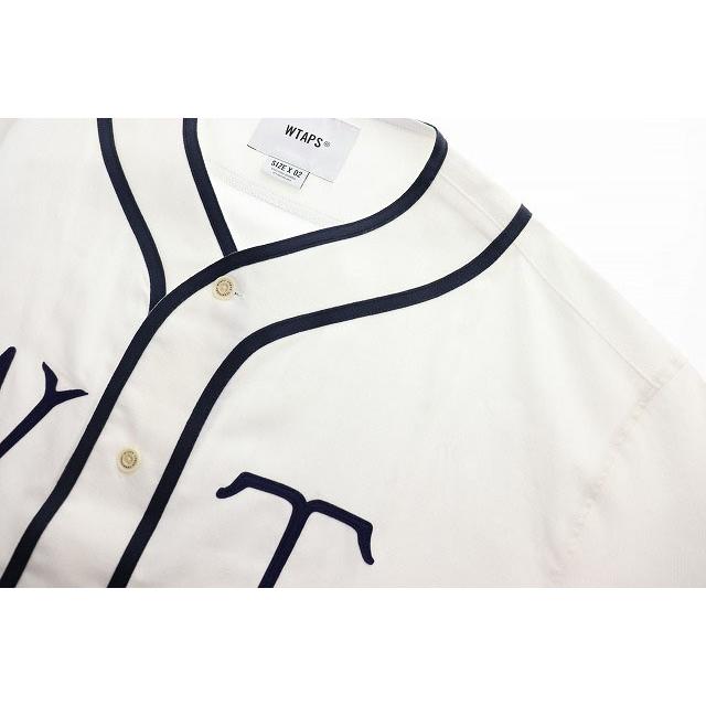 【中古】ダブルタップス WTAPS 25SS LEAGUE SS COTTON WHITE SIZE 02 251TQDT-SHM09 ベースボール ☆AA★■250729 ダブルタップス WTAPS 25SS LEAGUE SS COTTON WHITE SIZE 02 251TQDT
