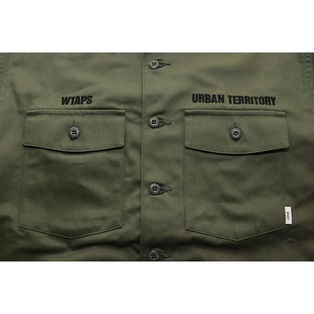 ダブルタップス WTAPS BUDS LS SHIRT COTTON TWILL OLIVE DRAB SIZE 1
