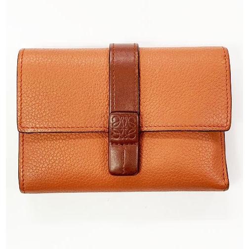 【中古】ロエベ LOEWE バーティカル スモール ウォレット 262004 3つ折り 財布 ☆AA★ ●▲ 250808 LOEWE（ロエベ） バーティカル スモール ウォレット 262004 3つ折り