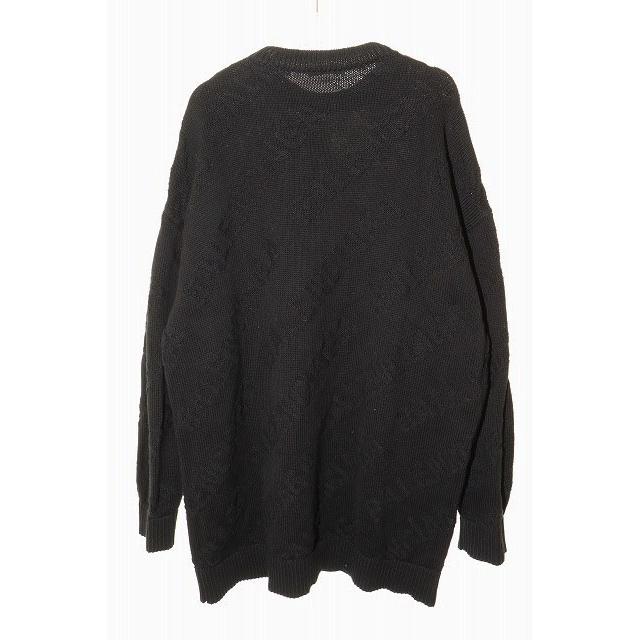 【中古】バレンシアガ BALENCIAGA LOGO JACQUARD SWEATER BLACK XS 599886 T3166 ☆AA★250801 BALENCIAGA（バレンシアガ） BALENCIAGA LOGO JACQUARD SWEATER BLACK