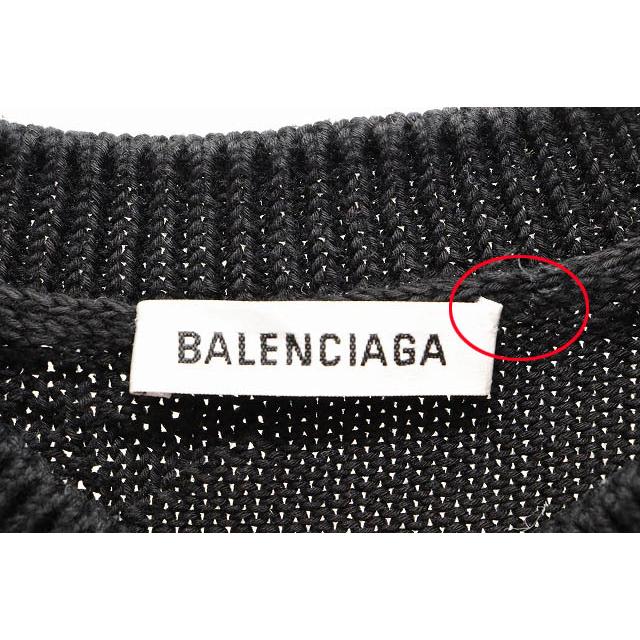 BALENCIAGA（バレンシアガ） BALENCIAGA LOGO JACQUARD SWEATER BLACK