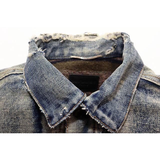 Saint Laurent Paris SS17 デストロイ　デニムジャケット サンローラン パリ SAINT LAURENT PARIS 21AW デストロイ デニム
