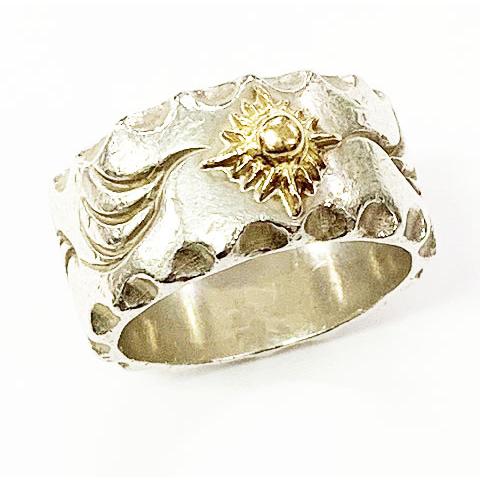 アリゾナフリーダム ARIZONA FREEDOM R-11b 平打ち リング 18号 太陽神