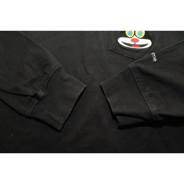 supreme Cat L/S Pocket Tee Black