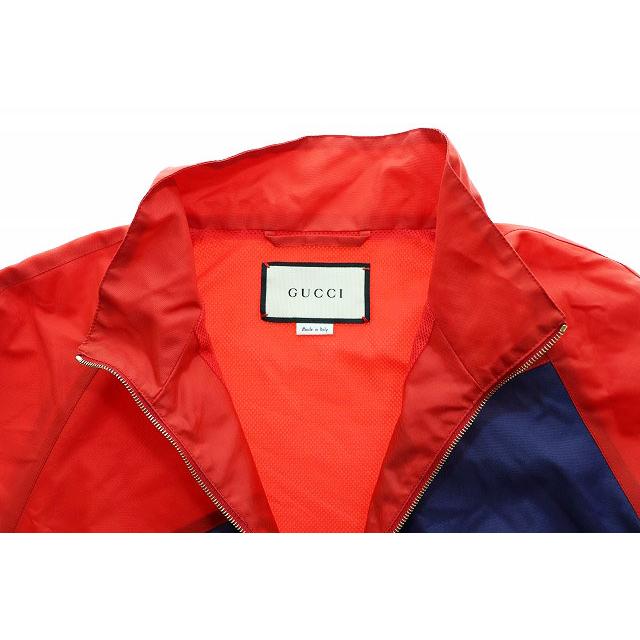 GUCCI（グッチ） GUCCI LOGO NYLON JACKET RED サイズ46 618900 ロゴ