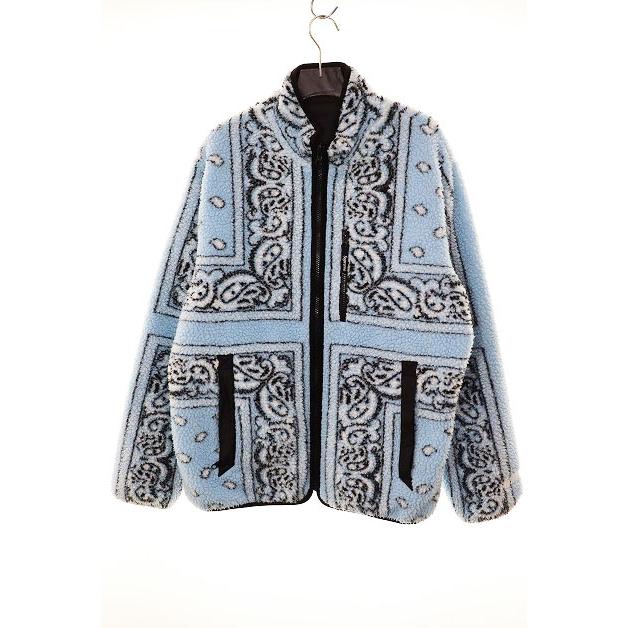 【中古】シュプリーム SUPREME 19AW REVERSIBLE BANDANA FLEECE JACKET BLUE L リバーシブル ☆AA★250803 Supreme（シュプリーム） SUPREME 19AW REVERSIBLE BANDANA FLEECE