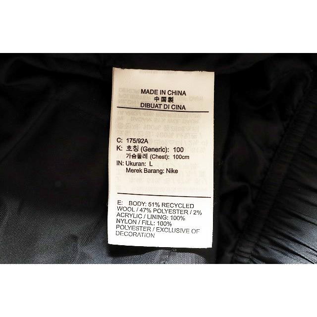 NIKE（ナイキ） × STUSSY STRIPED WOOL JACKET BLACK L DR4023