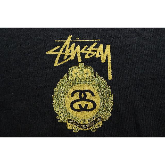 ステューシー STUSSY CROWN WREATH PIGMENT DYED TEE BLACK XL