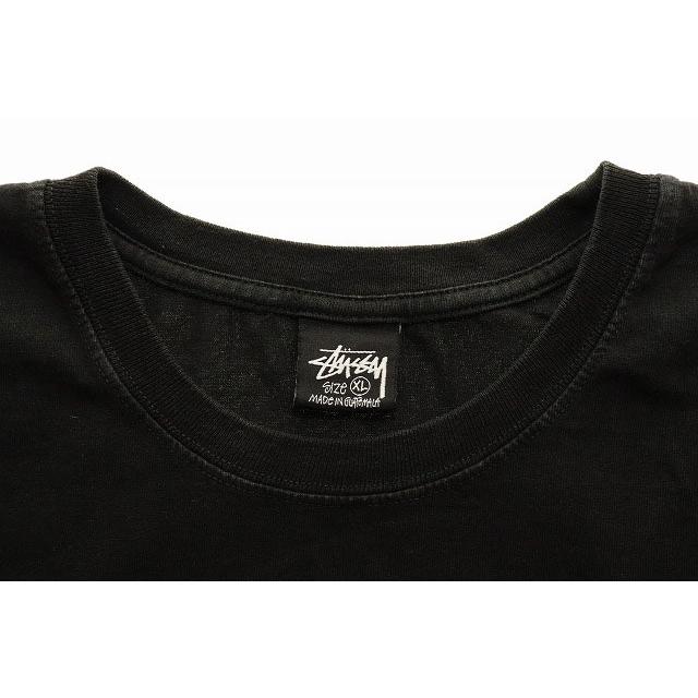 STUSSY ステューシー CROWN WREATH PIGMENT DYED TEE BLACK XL