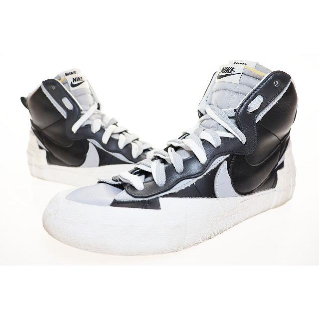 NIKE（ナイキ） × sacai BLAZER MID WOLF GREY BLACK 28.5cm BV0072 