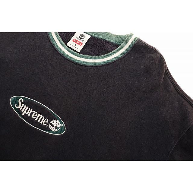 Supreme（シュプリーム） × TIMBERLAND 21SS CREWNECK NAVY XL