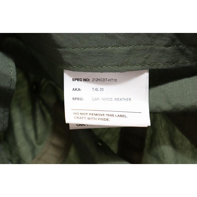 ダブルタップス WTAPS 21AW 212HCDT-HT10 T-6L CAP 00 6パネル ロゴ