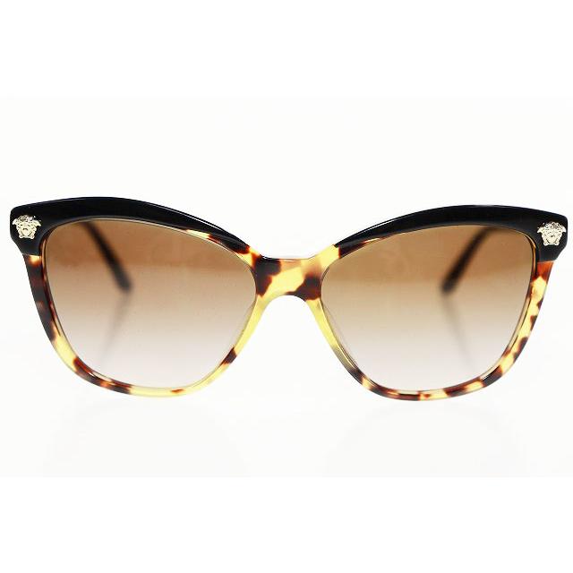【中古】ヴェルサーチ ヴェルサーチェ VERSACE サングラス 57□15 140 4313A アイウェア べっ甲柄 ☆AA★▲■251030 ヴェルサーチ ヴェルサーチェ VERSACE サングラス 57□15 140 4313A