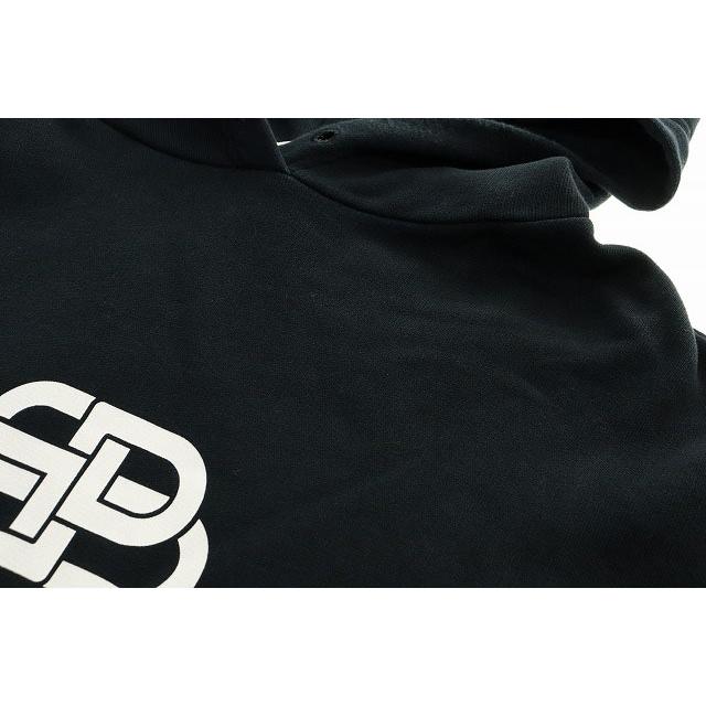 BALENCIAGA（バレンシアガ） BALENCIAGA BB LOGO PRINTED HOODIE BLACK