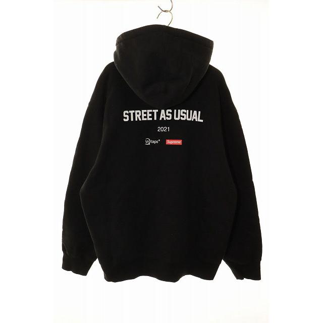 Supreme（シュプリーム） × WTAPS SIC'EM HOODED SWEATSHIRT BLACK L