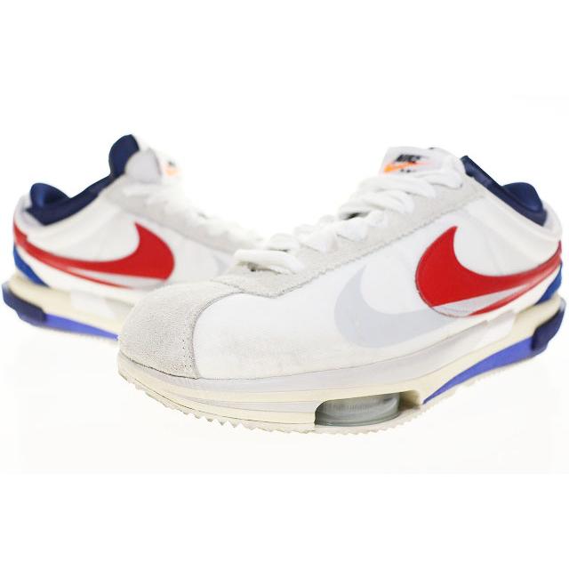NIKE ナイキ × sacai ZOOM CORTEZ SP WHITE UNIVERSITY RED 28cm