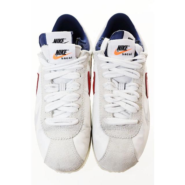 NIKE ナイキ × sacai ZOOM CORTEZ SP WHITE UNIVERSITY RED 28cm