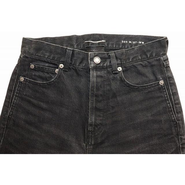 サンローラン パリ SAINT LAURENT PARIS 19AW D20 WASHED JEANS BLACK 