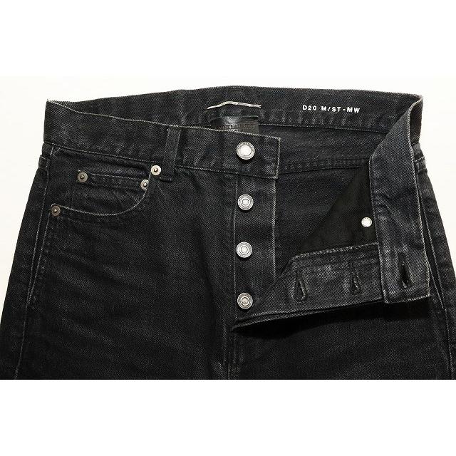 サンローラン パリ SAINT LAURENT PARIS 19AW D20 WASHED JEANS BLACK