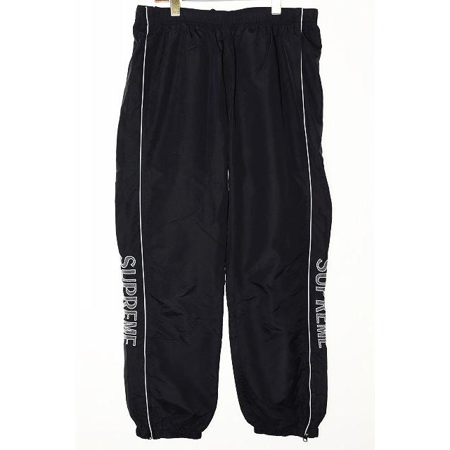Supreme（シュプリーム） SUPREME 17SS STRIPED LOGO WARM PANTS BLACK