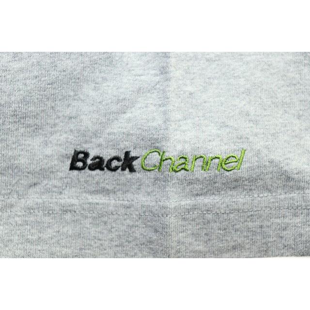 【中古】バックチャンネル BACK CHANNEL LOGO TEE GREY XXL ロゴ プリント Tシャツ グレー 半袖 袖刺繍 バックチャンネル BACK CHANNEL LOGO TEE GREY XXL ロゴ プリント T