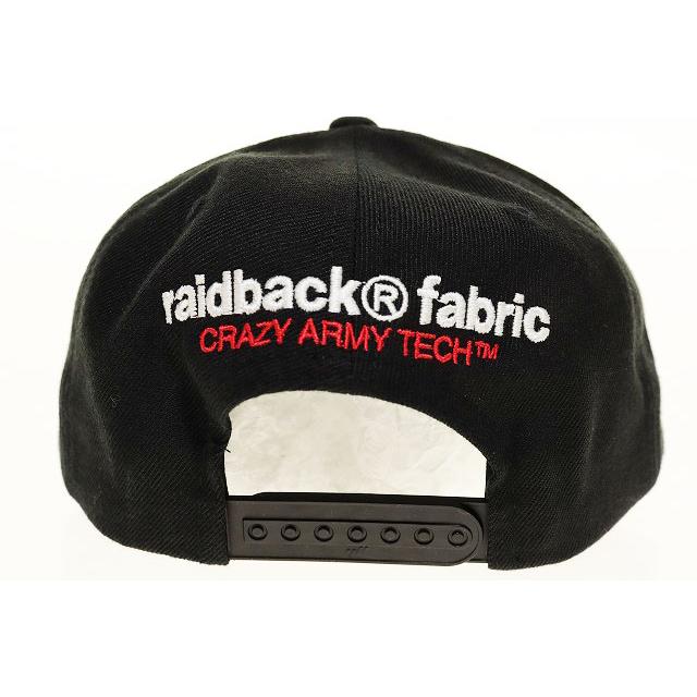 raidback fabric × backchannel キャップ BACK CHANNEL RAIDBACK FABRIC SNAPBACK CAP BLACK バックチャンネル