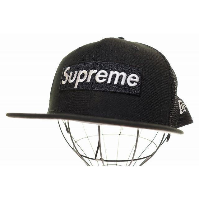supreme BOXロゴ　メッシュキャップ　7 3/8 Supreme（シュプリーム） SUPREME BOX LOGO MESH BACK NEW ERA BLACK 7
