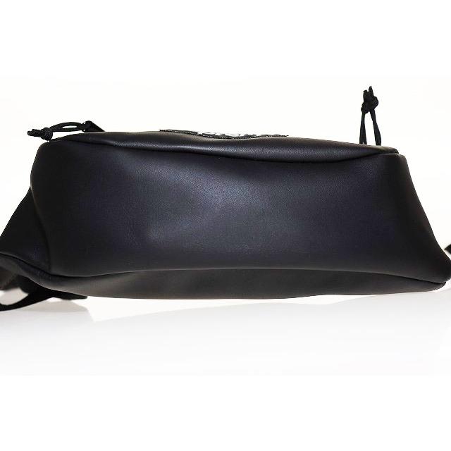 Supreme（シュプリーム） SUPREME 23AW LEATHER WAIST BAG BLACK