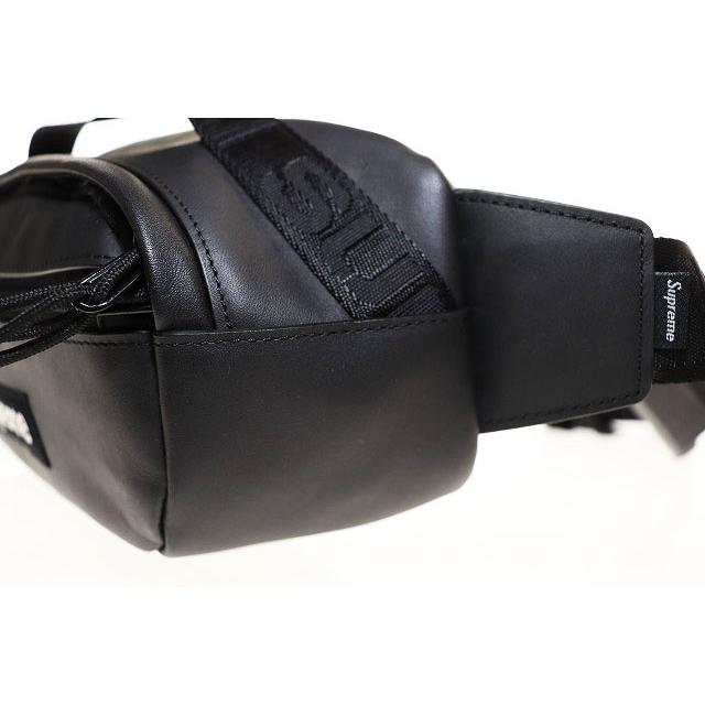 Supreme（シュプリーム） SUPREME 23AW LEATHER WAIST BAG BLACK