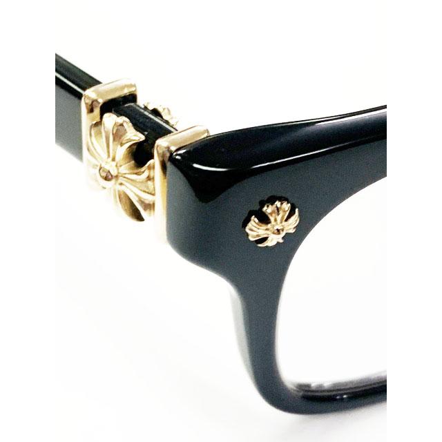 クロムハーツ CHROME HEARTS VAGILANTE BLACK × GOLD メガネ  