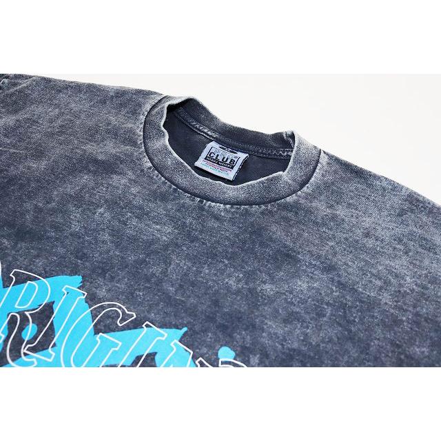 テンダーロイン TENDERLOIN ACID WASH XXX TEE NAVY XL アシッド