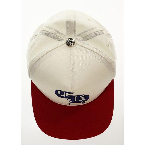 ハート刺繍 ベースボールキャップ 白赤 CHROME HEARTS（クロムハーツ） CHROME HEARTS CH BASEBALL CAP WHITE
