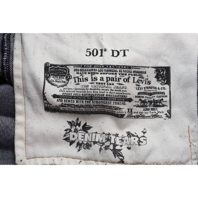 リーバイス Levi's × DENIM TEARS W38 PC9-A1592-0001 デニムティアーズ フラワープリント ストレート デニム パンツ インディゴ ☆AA★25の画像