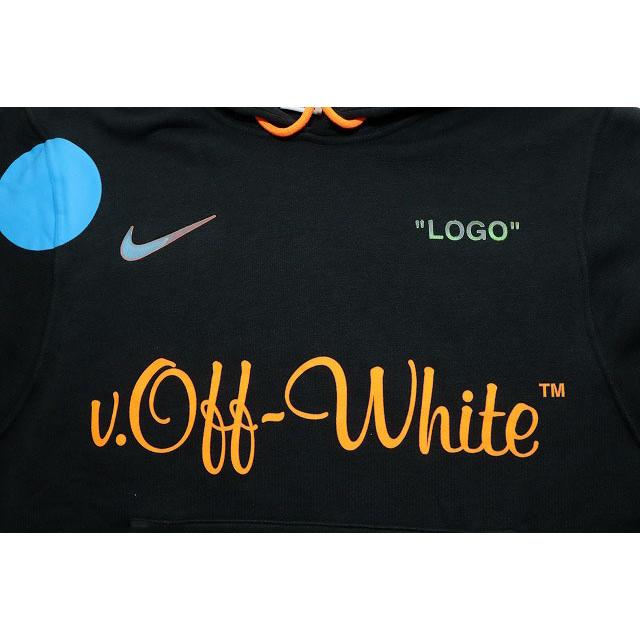 【中古】オフホワイト OFF WHITE × NIKELAB FOOTBALL COLLECTION PULLOVER HOODIES BLACK S AA3257-01 ☆AA★250923 オフホワイト OFF WHITE × NIKELAB FOOTBALL COLLECTION PULLOVER