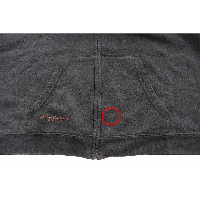 ハーレーダビッドソン HARLEY DAVIDSON FLAME LOGO PARKA BLACK 2X