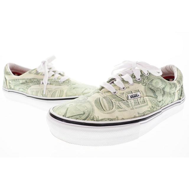 VANS（ヴァンズ） バンズ × SUPREME SKATE ERA DOLLAR BILL GREEN 28cm