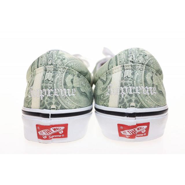 VANS（ヴァンズ） バンズ × SUPREME SKATE ERA DOLLAR BILL GREEN 28cm
