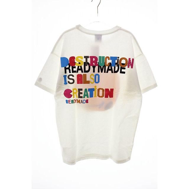 レディメイド READYMADE COLLAPSED FACE TEE WHITE L RE-CO-WH-00-00