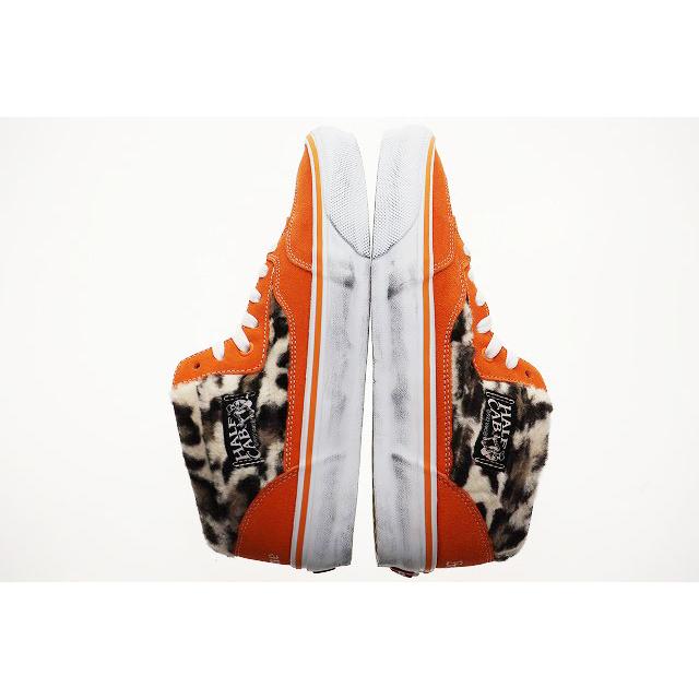 VANS（ヴァンズ） バンズ × SUPREME SKATE HALF CAB 92 LEOPARD ORANGE