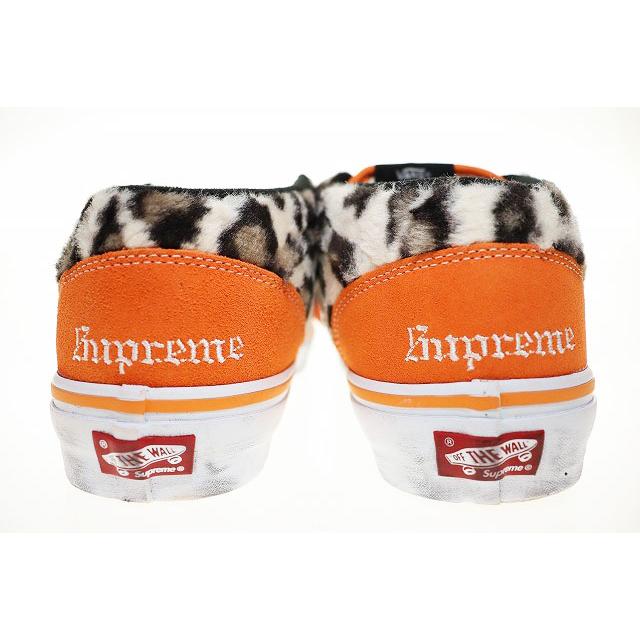VANS（ヴァンズ） バンズ × SUPREME SKATE HALF CAB 92 LEOPARD ORANGE